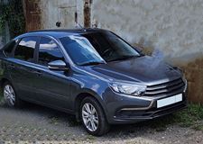 Накладки на фары (реснички) для Lada (ВАЗ) Granta FL 2018-